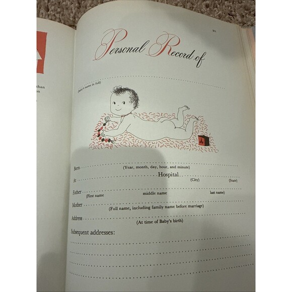 Vintage 1948 Better Home & Gardens Baby Book and Scrapbook Journal 5th Revision - Picture 7 of 9